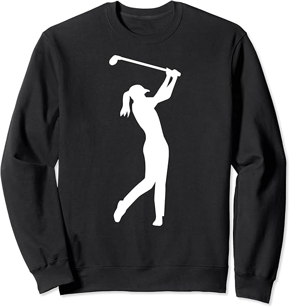 Golf woman girl Sweatshirt Amazon.co.uk Fashion